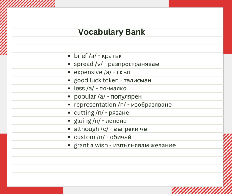 Vocabulary Bank: Origami